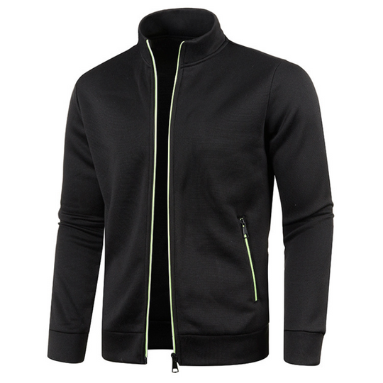 Windproof Men's Jacket with Stand Collar