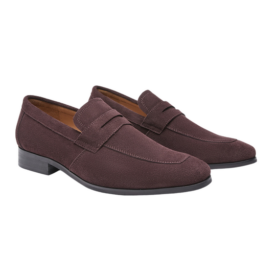 Men's Suede Strap Loafers – Casual Comfort Shoes