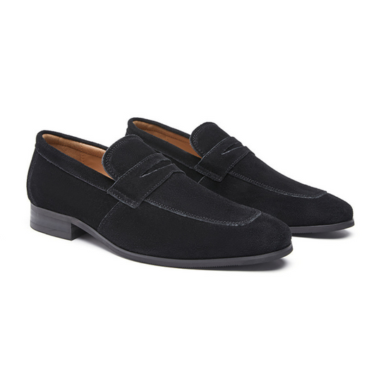 Men's Suede Strap Loafers – Casual Comfort Shoes