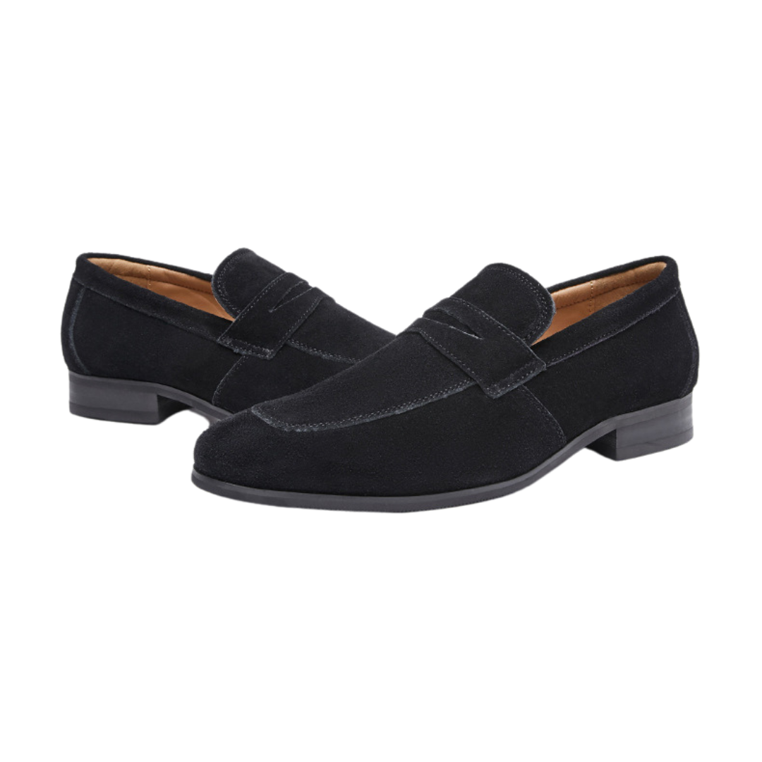 Men's Suede Strap Loafers – Casual Comfort Shoes