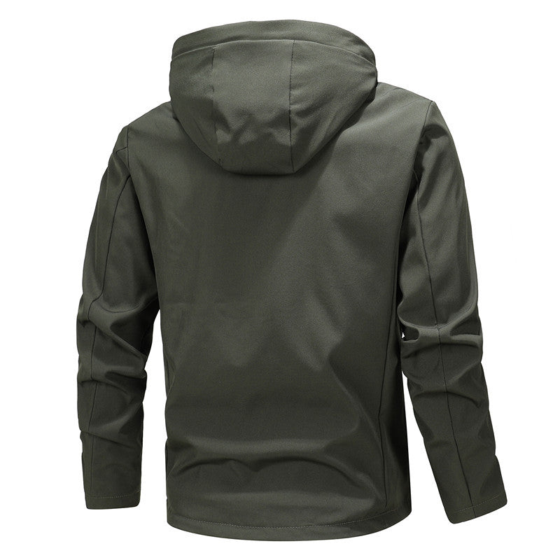 Lightweight hooded jacket for men