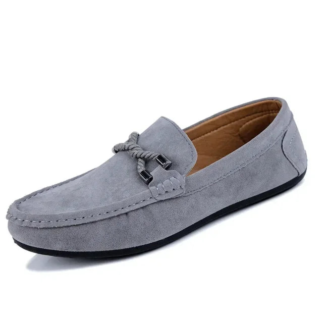 Men’s Velvet Slip-On Loafers