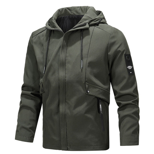 Lightweight hooded jacket for men