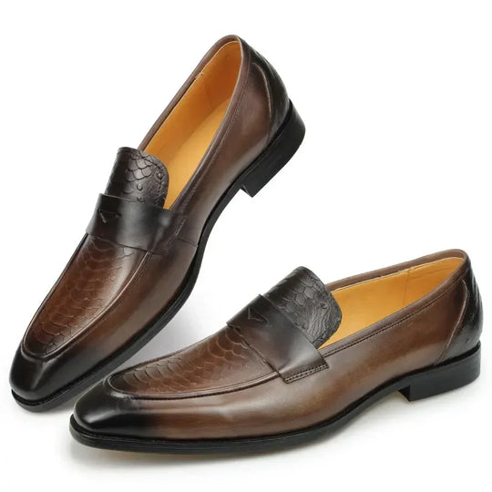 Men’s Printed Loafers – Stylish Slip-On Comfort