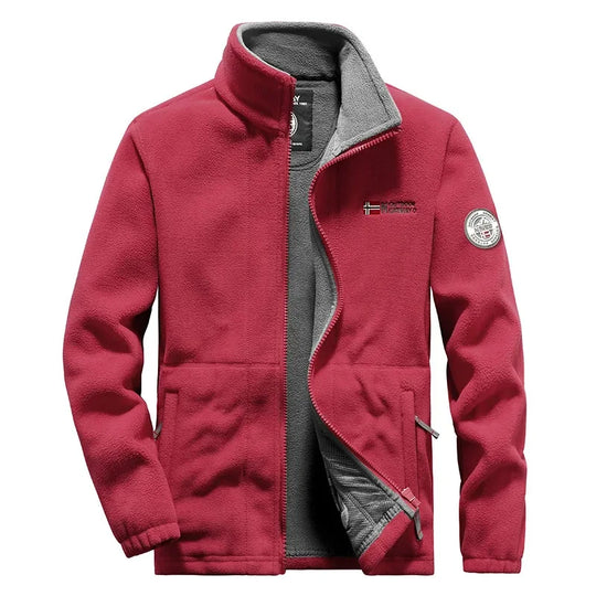 Polar Fleece Jacket with Pockets for Men