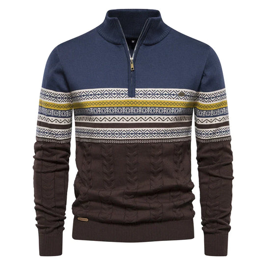 Men’s Tribal Print Sweater – Stylish & Warm