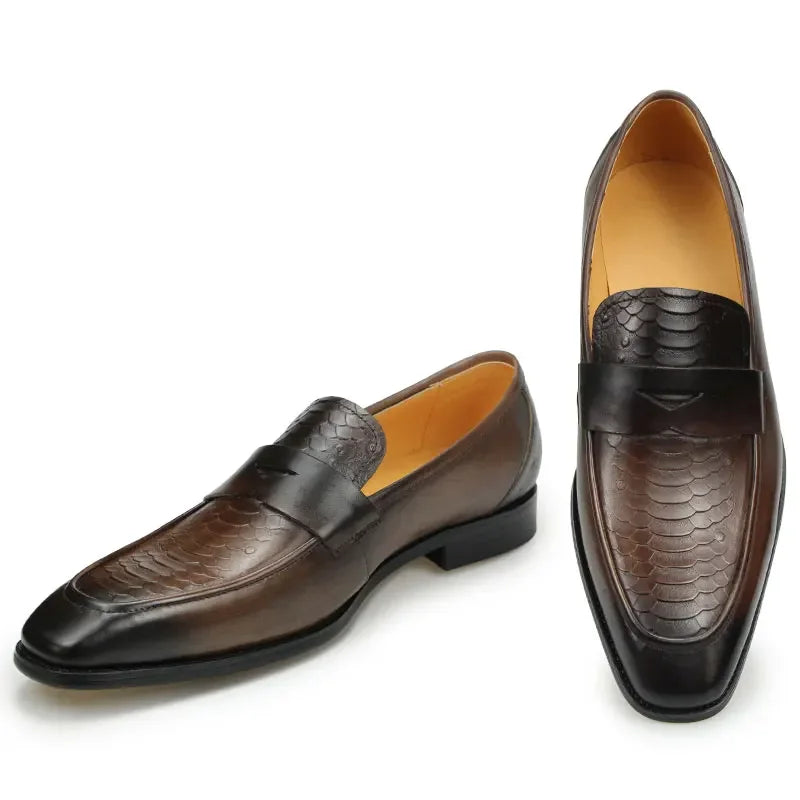 Men’s Printed Loafers – Stylish Slip-On Comfort