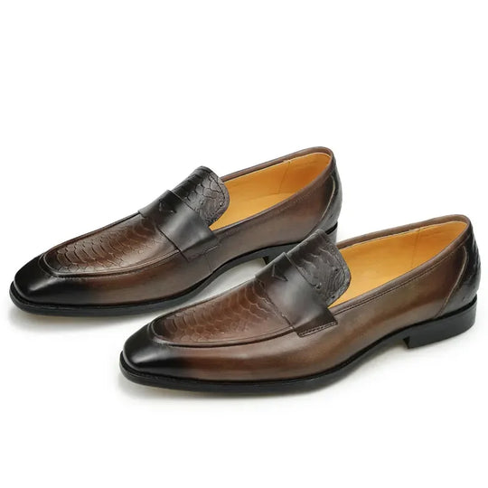 Men’s Printed Loafers – Stylish Slip-On Comfort