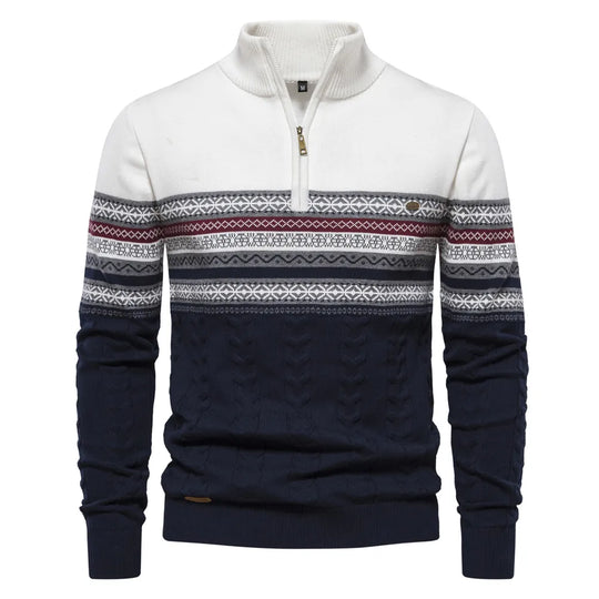 Men’s Tribal Print Sweater – Stylish & Warm