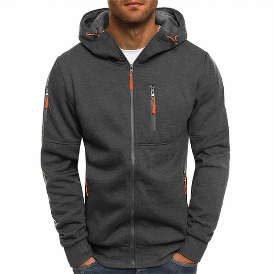 Men’s Lightweight Zip-Up Hoodie – Comfortable and Versatile